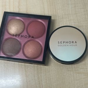 Sephora Microsmooth Captivate and highlight powder lot